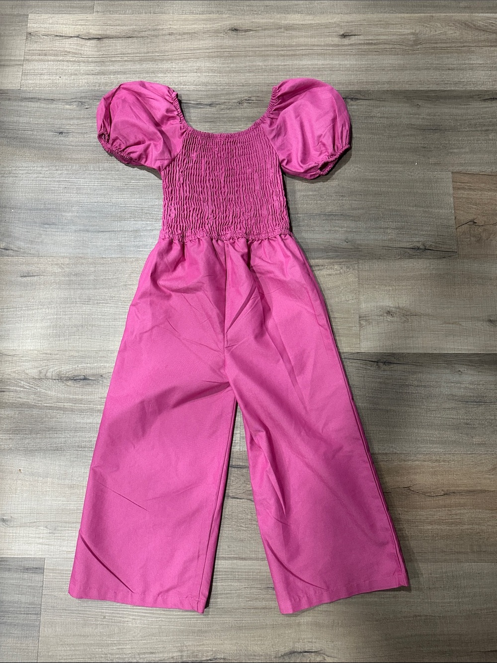 Vince Camuto Pink Smocked Top Romper - Picture 3 of 3
